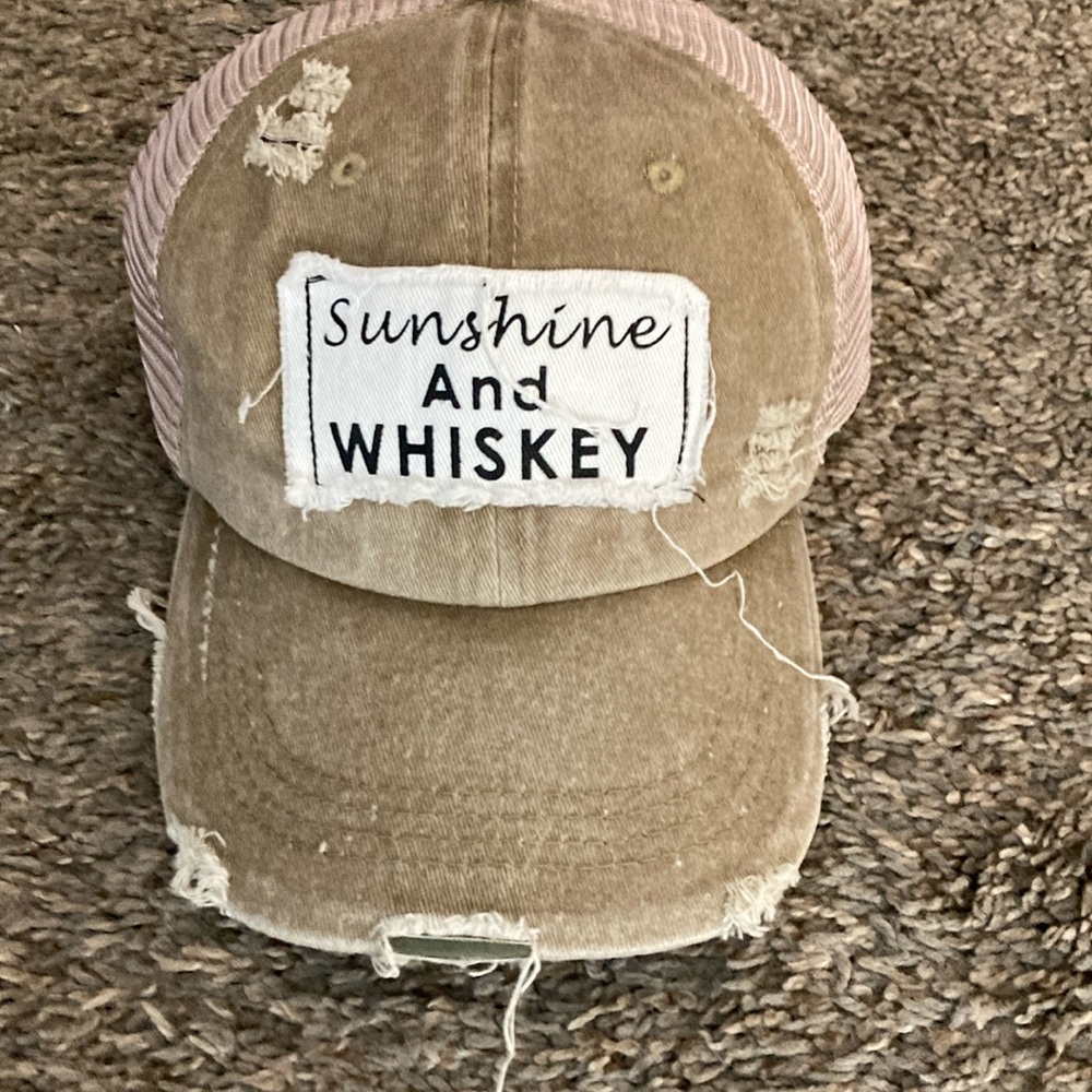 Madd Hatter Tan Cap with Patch